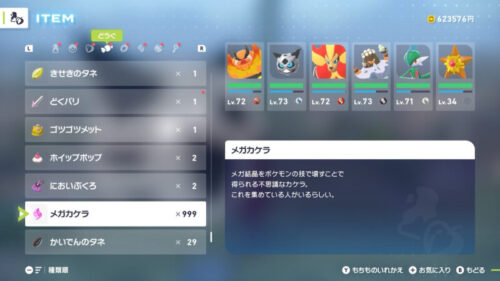 メガカケラ999個カンスト