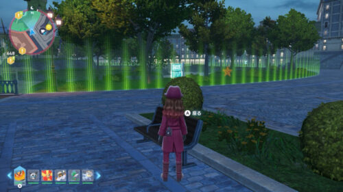 ワイルドゾーン2付近のベンチ