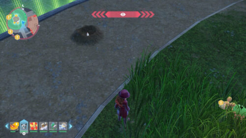 穴に隠れているモグリュー