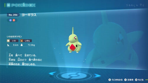 ポケモンZAのヨーギラス